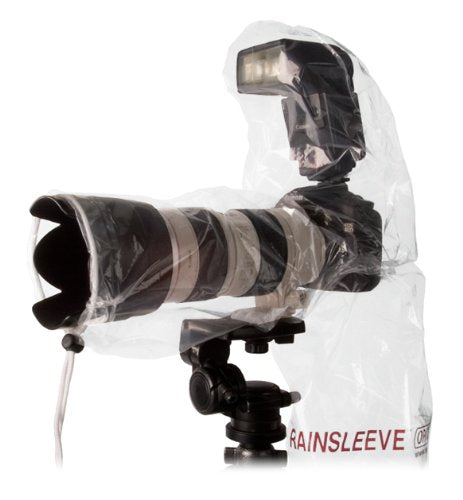 OP/TECH USA 9001142 Rainsleeve for Camera Flash - 2 Pack Clear Waterproof Protectors - Perfect for Outdoor Photography in Rainy Weather