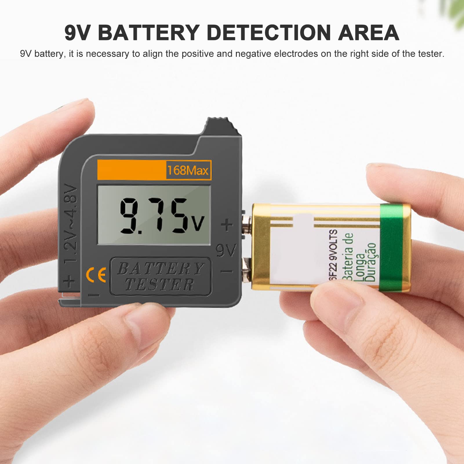 Universal Digital Battery Tester - Check C, AA, AAA, D, N, 9V & 1.5V Button Cell Batteries | No Power Required | Perfect for Home, Office & Emergency Kits | FANGKAI Electrical Equipment
