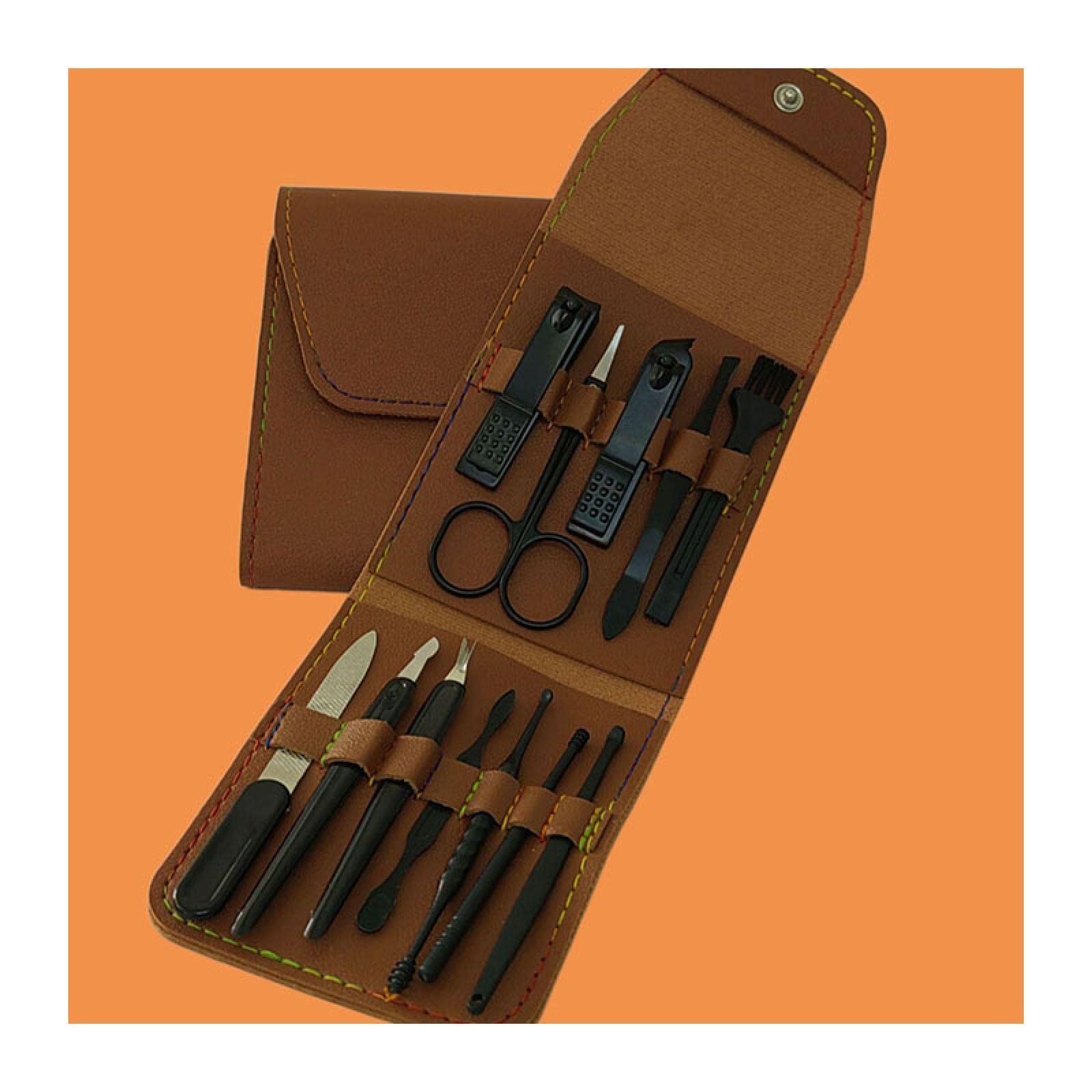 Premium 7/12/16-Piece Multifunctional Nail Clipper Set with Leather Case - Travel & Home Manicure Kit for Toenails & Fingernails - Includes Facial Care Tools - Perfect for Travel, Grooming, and Personal Care