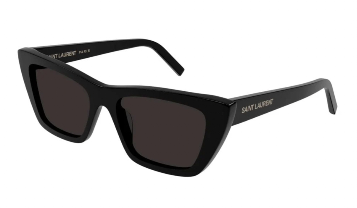 Saint Laurent SL276 Mica XL Cat Eye Sunglasses - Black Oversized Fashion Sunglasses for Women | Perfect for Beach, Vacation & Summer Outfits