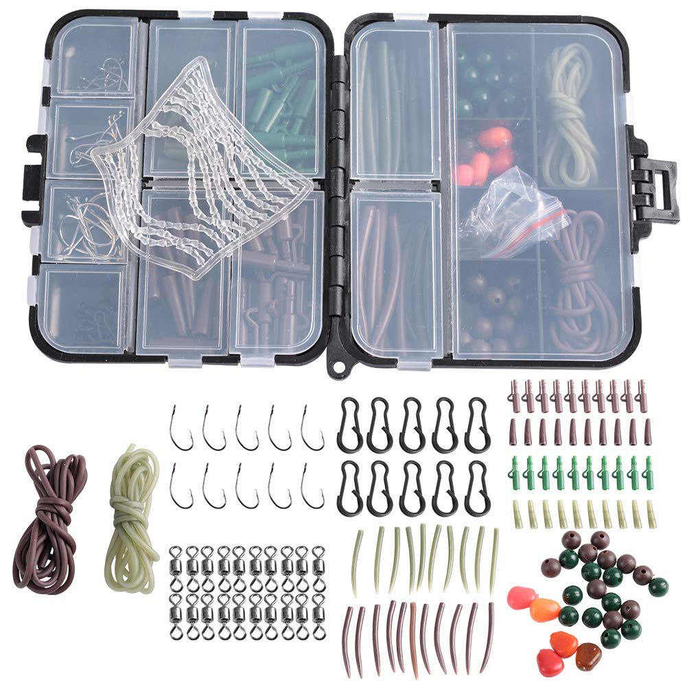 Premium Demeras Fishing Tackle Box Set - 120pcs Hooks, Baits & Carp Fishing Accessories Kit for Freshwater Fishing - Perfect for Shore, Boat & Ice Fishing Adventures