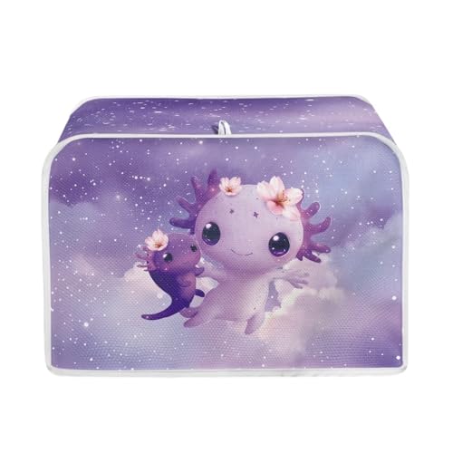 Purple and White - Cute Axolotl