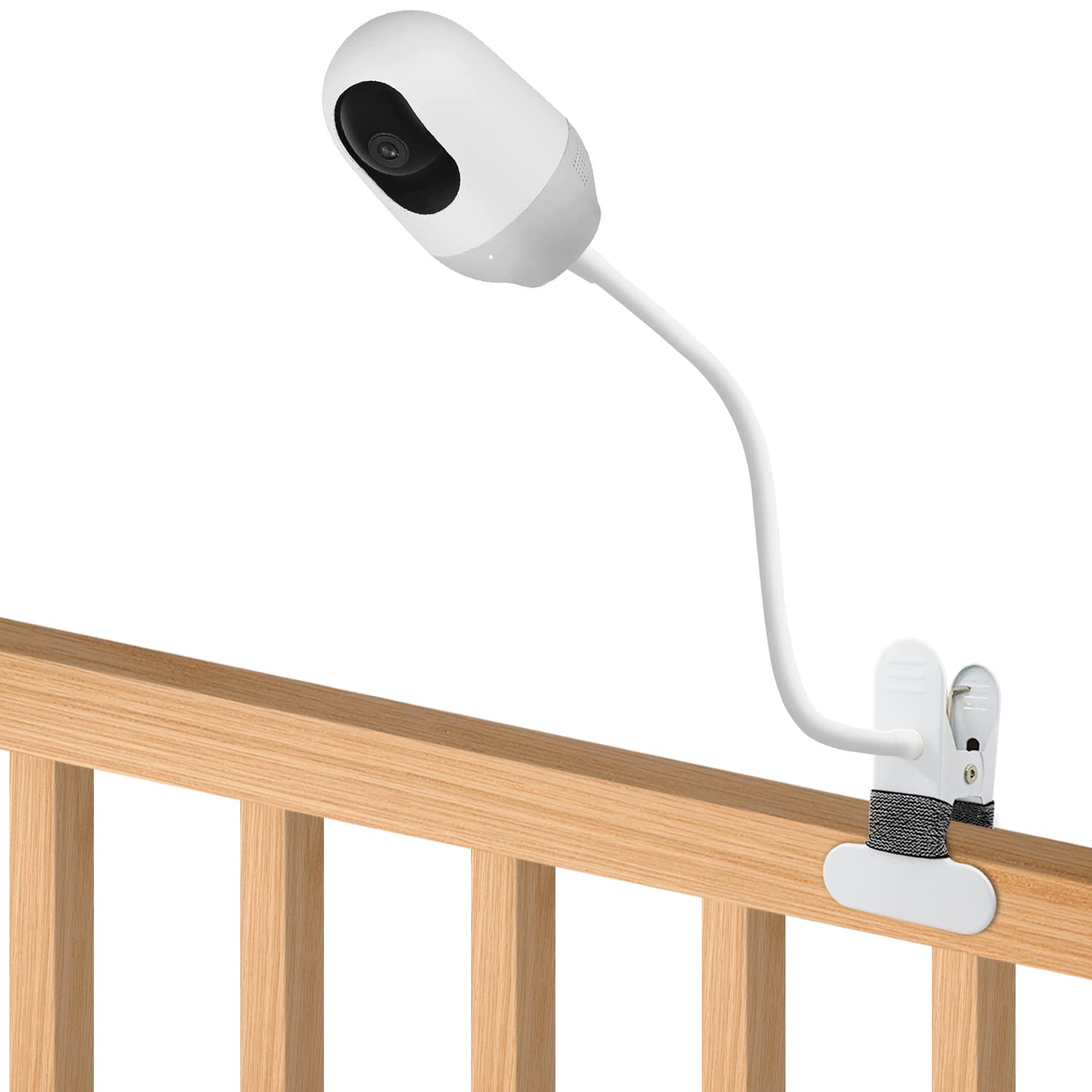 Nooie Baby Monitor Mount - Flexible Clip Clamp Stand for Nooie Pet Camera & Indoor Baby Monitor - No Tools Required, Wall-Safe Installation - Perfect for Nursery, Bedroom & Pet Monitoring