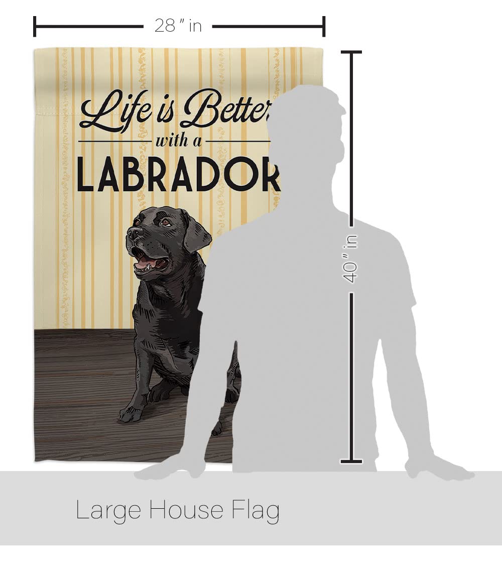 Life is Better Pets House Flag Set 28x40 - Outdoor Decor for Gardens