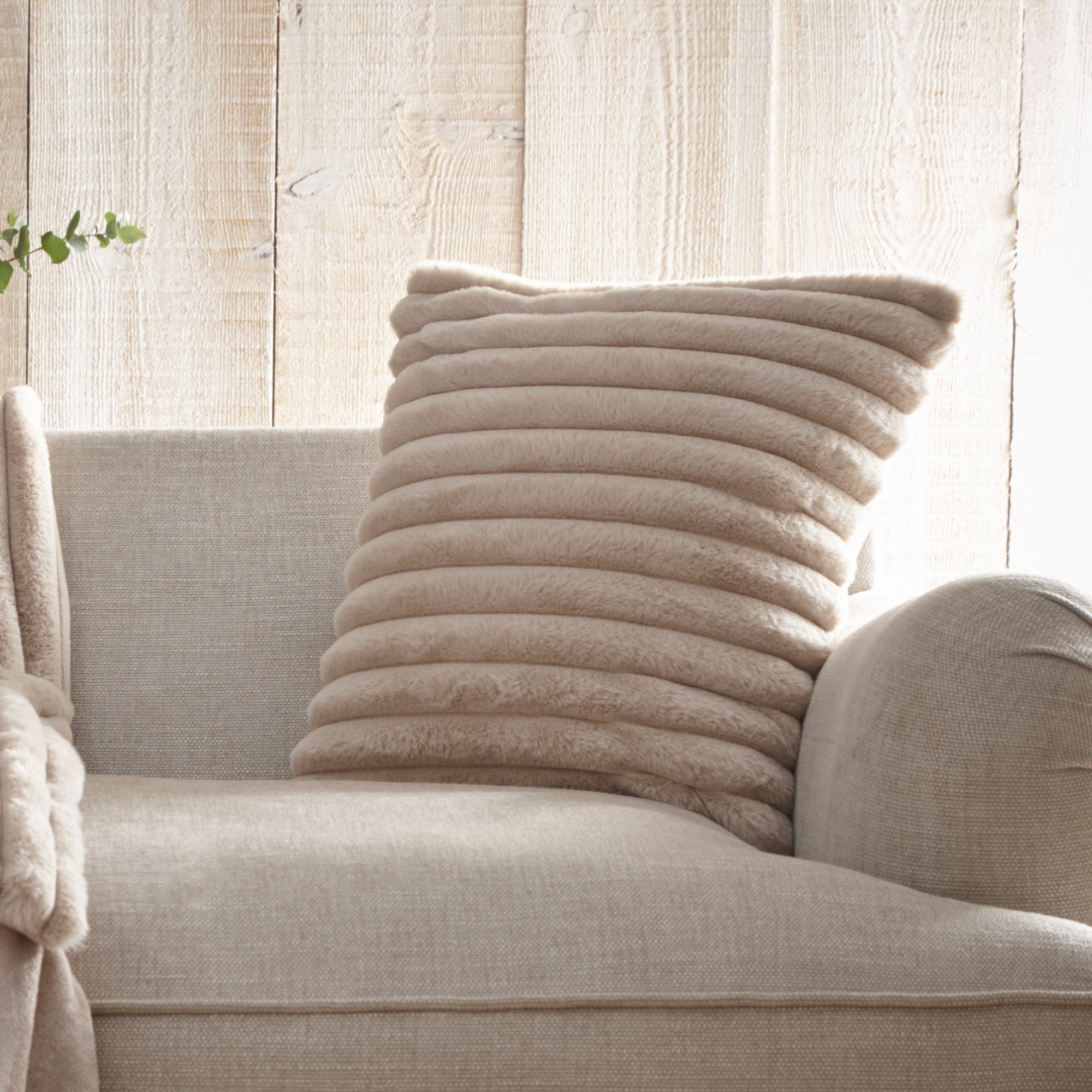 Appletree Hygge Morritz Cushion - Natural Cotton Throw Pillow for Sofa & Bed - Cozy Home Decor for Living Room, Bedroom, and Nursery