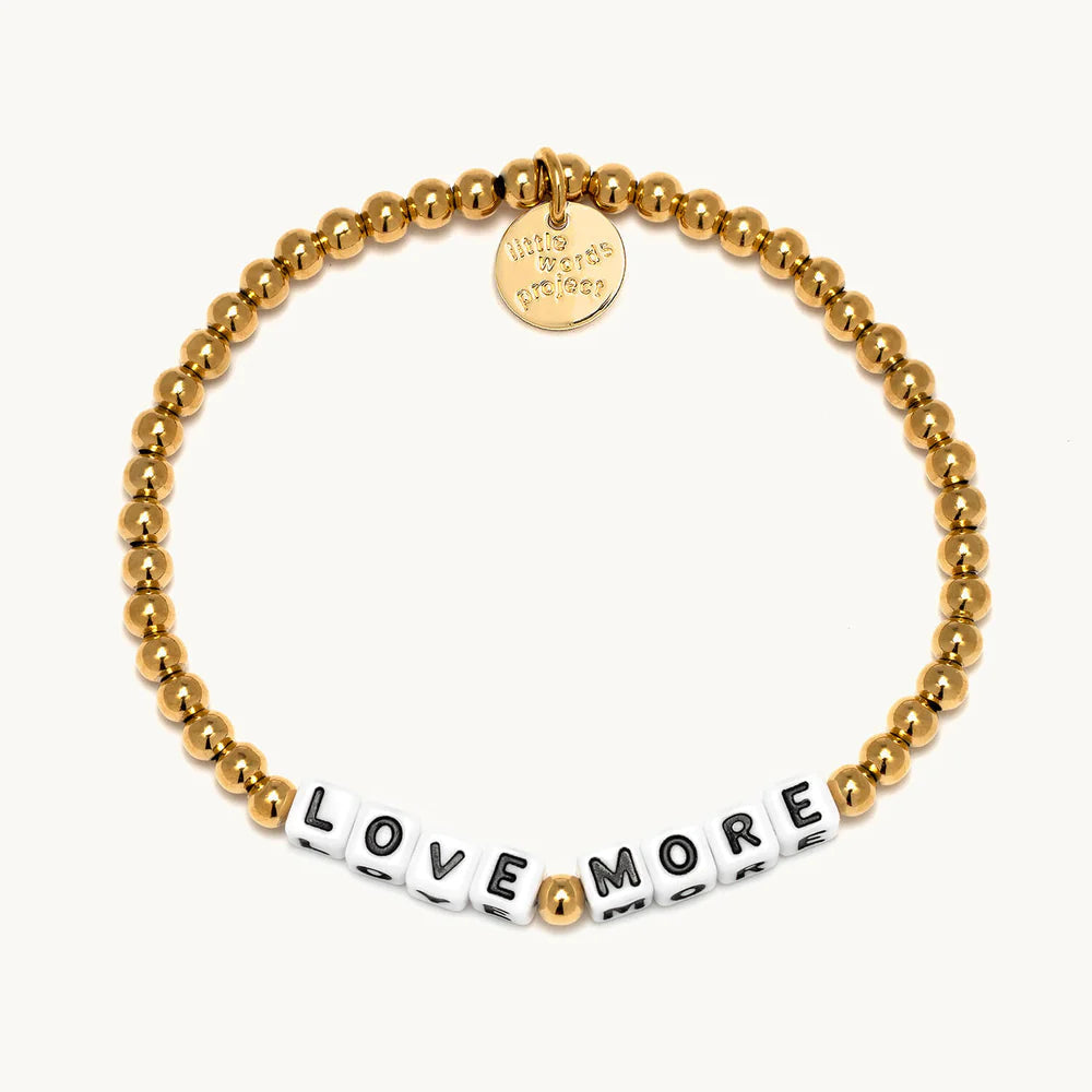 14K Gold Plated Love More Bracelet for Women - Romantic Couple Gift for Anniversary, Valentine's Day & Special Occasions | Elegant Jewelry for Date Nights & Weddings