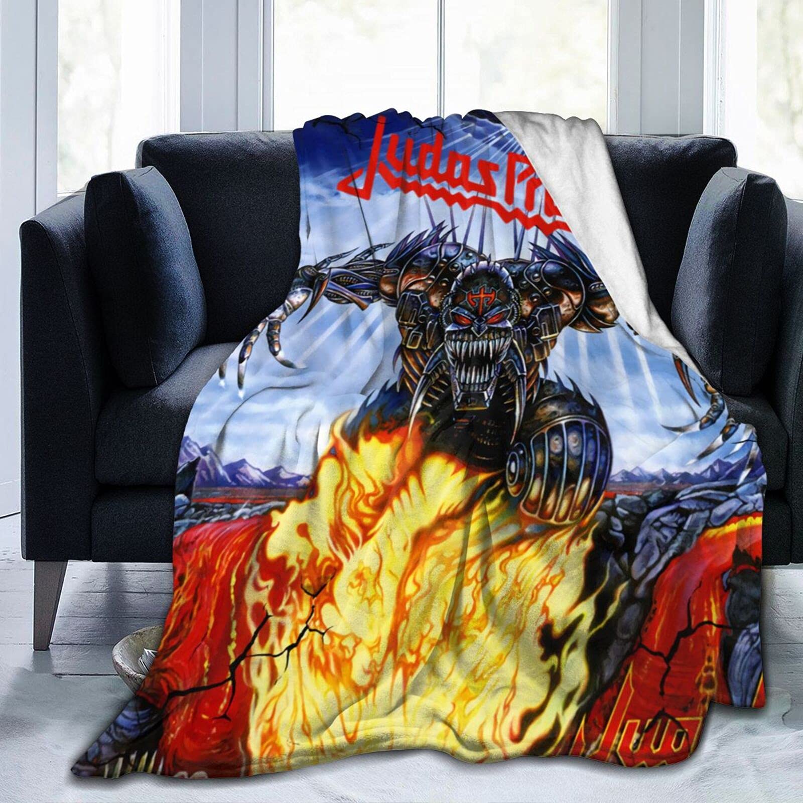 Soft Flannel Blanket - Cozy Warm Throw Blanket for Bed, Couch & Air Conditioning Use - Ultra Plush Reversible Blanket for All Seasons