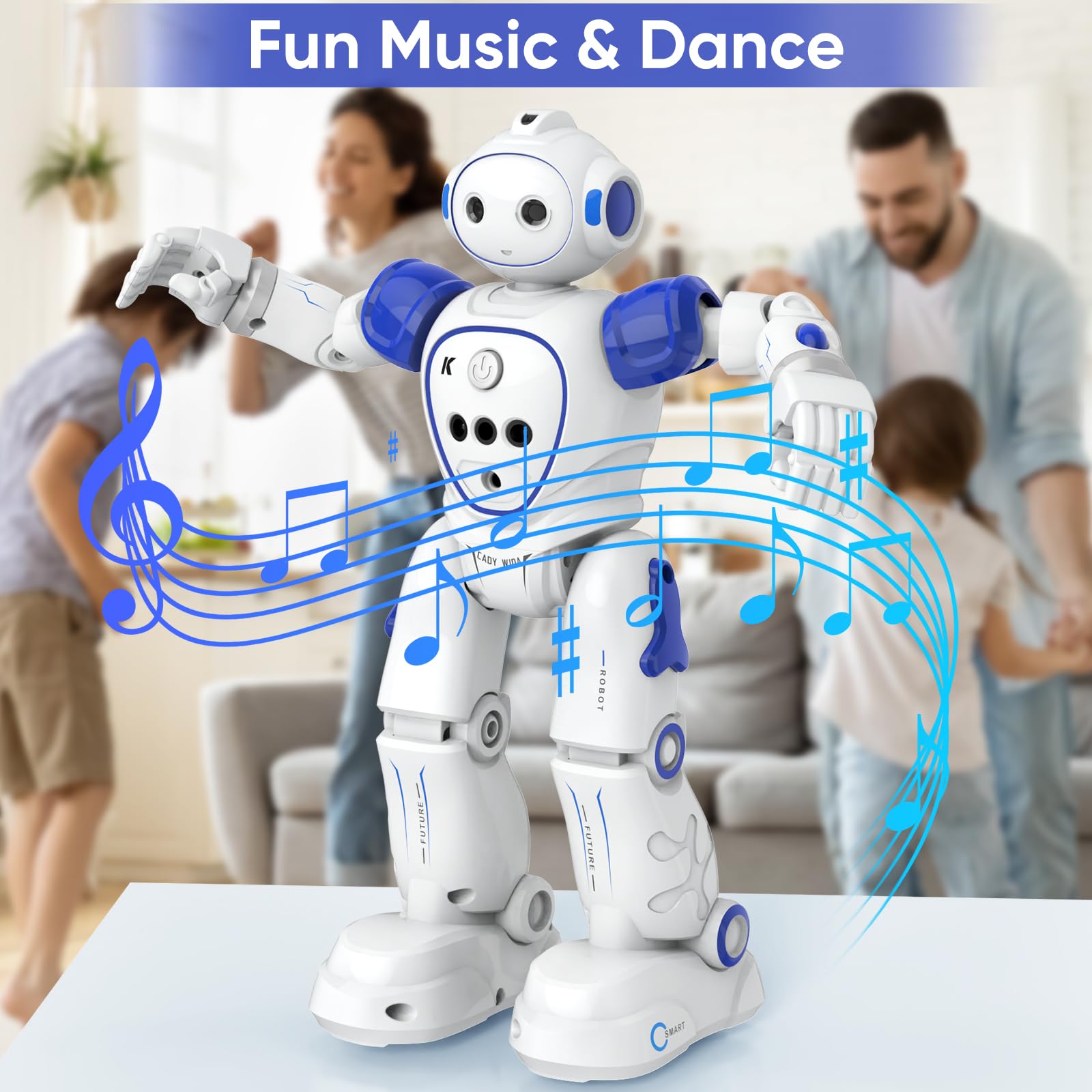Smart Programmable RC Robot Toy for Kids Ages 8+ | Gesture-Sensing, USB Rechargeable, Remote Control STEM Toy | Perfect Birthday Gift for Boys & Girls | Fun for Indoor Play, STEM Learning & Interactive Games