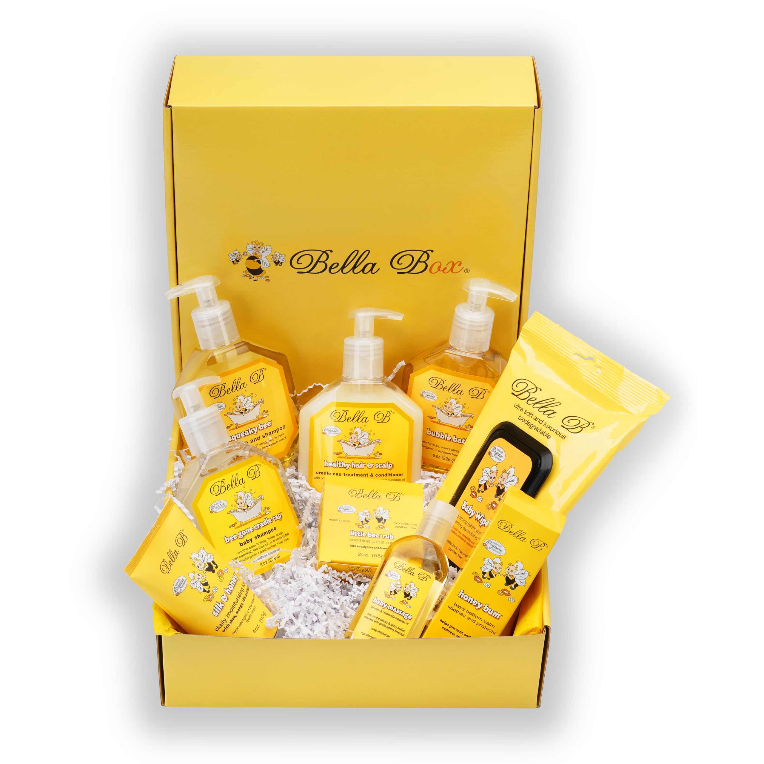 BELLA B Baby Complete Grooming & Bath Gift Set - Newborn Baby Shower Present with Wash, Shampoo & Soap - Perfect Baby Care Kit for Bath Time & Nursery Essentials (Ideal for New Parents & Baby Registry)