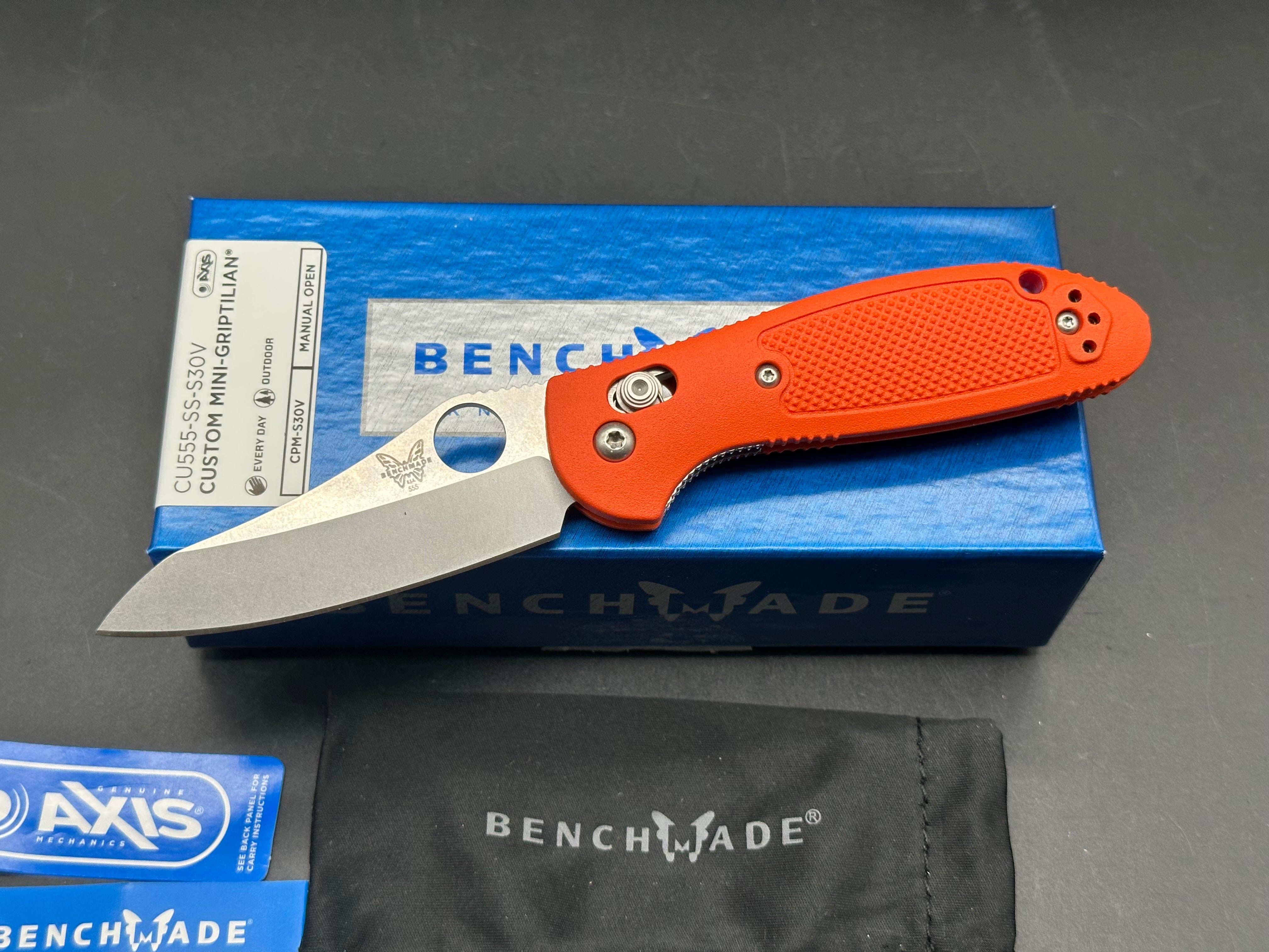 Benchmade Mini Griptilian Custom Knife - New 2.91