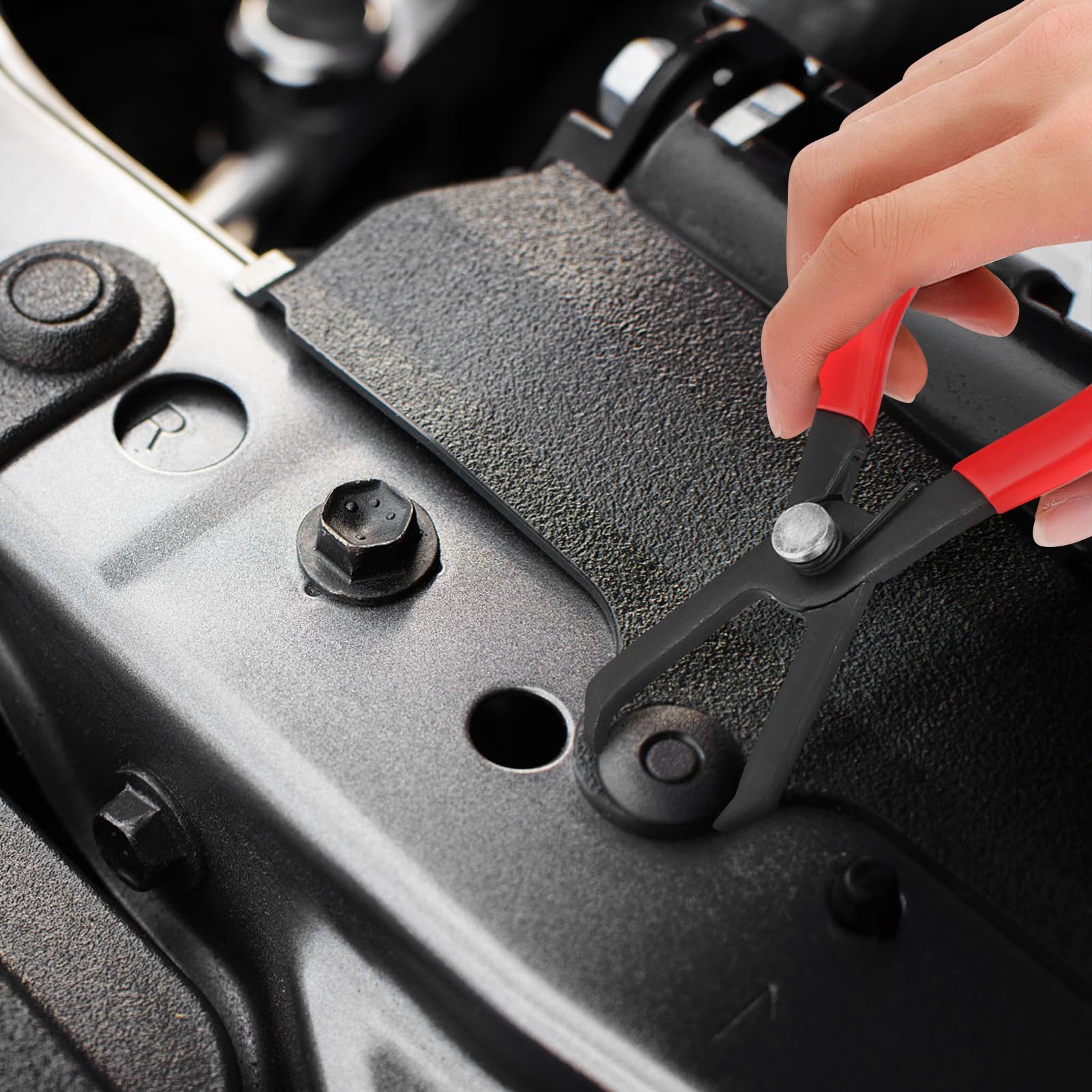 Push Pin Pliers - Professional Plastic Fastener Remover Tool for Snap Rings, Body Clips & Rivets | Heavy Duty Retainer & Anchor Puller | Ideal for Automotive, HVAC & DIY Repairs