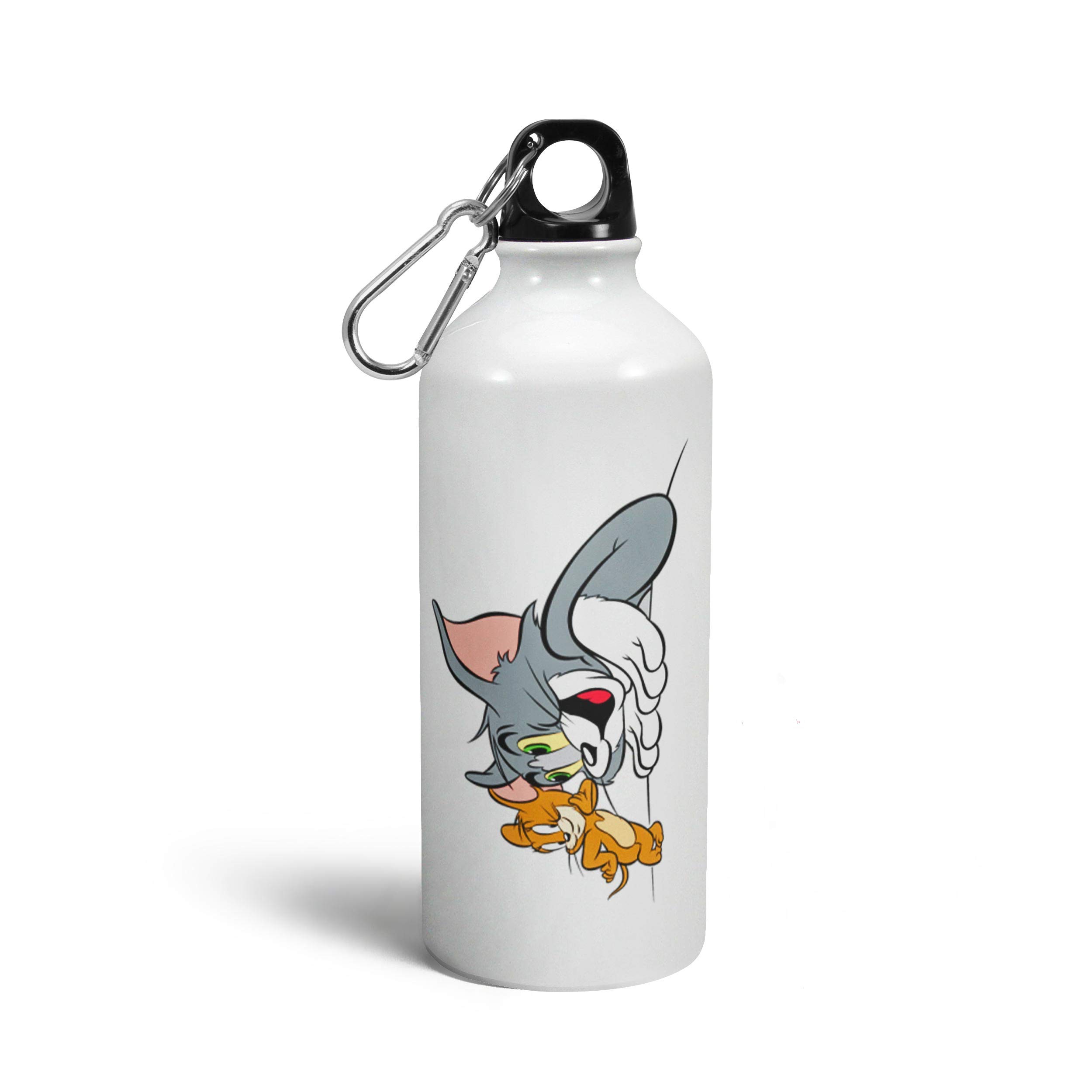 Tee Mafia® Tom & Jerry Insulated Water Bottle - 600ml Leak-Proof Cartoon Sipper Bottle for Kids & Adults | BPA-Free, Multicolor Design | Perfect for School, Gym, Travel & Outdoor Activities