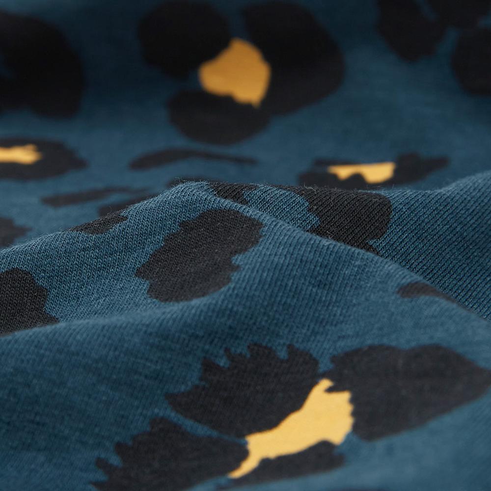 Organic Cotton & Bamboo Leopard Print Night Sky Singlet for Women - Soft Sleepwear & Loungewear for Comfortable Nights