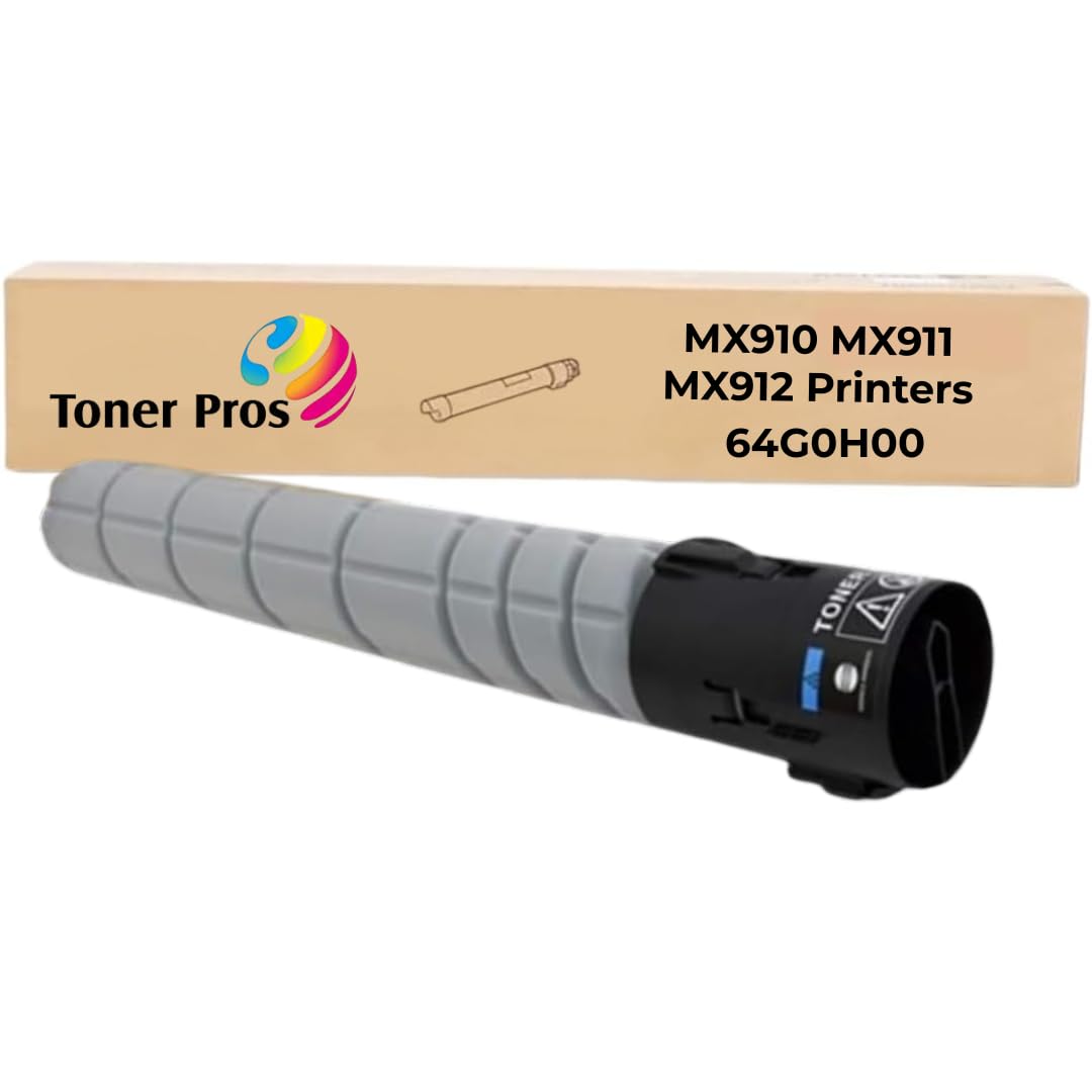 Toner PROS TM Compatible 64G0H00 High Yield Black Toner Cartridge for Lexmark MX910 MX911 MX912 Printers - 32,500 Page Yield (Pack of 1) | Ideal for Office Printing, Business Documents & High Volume Copying