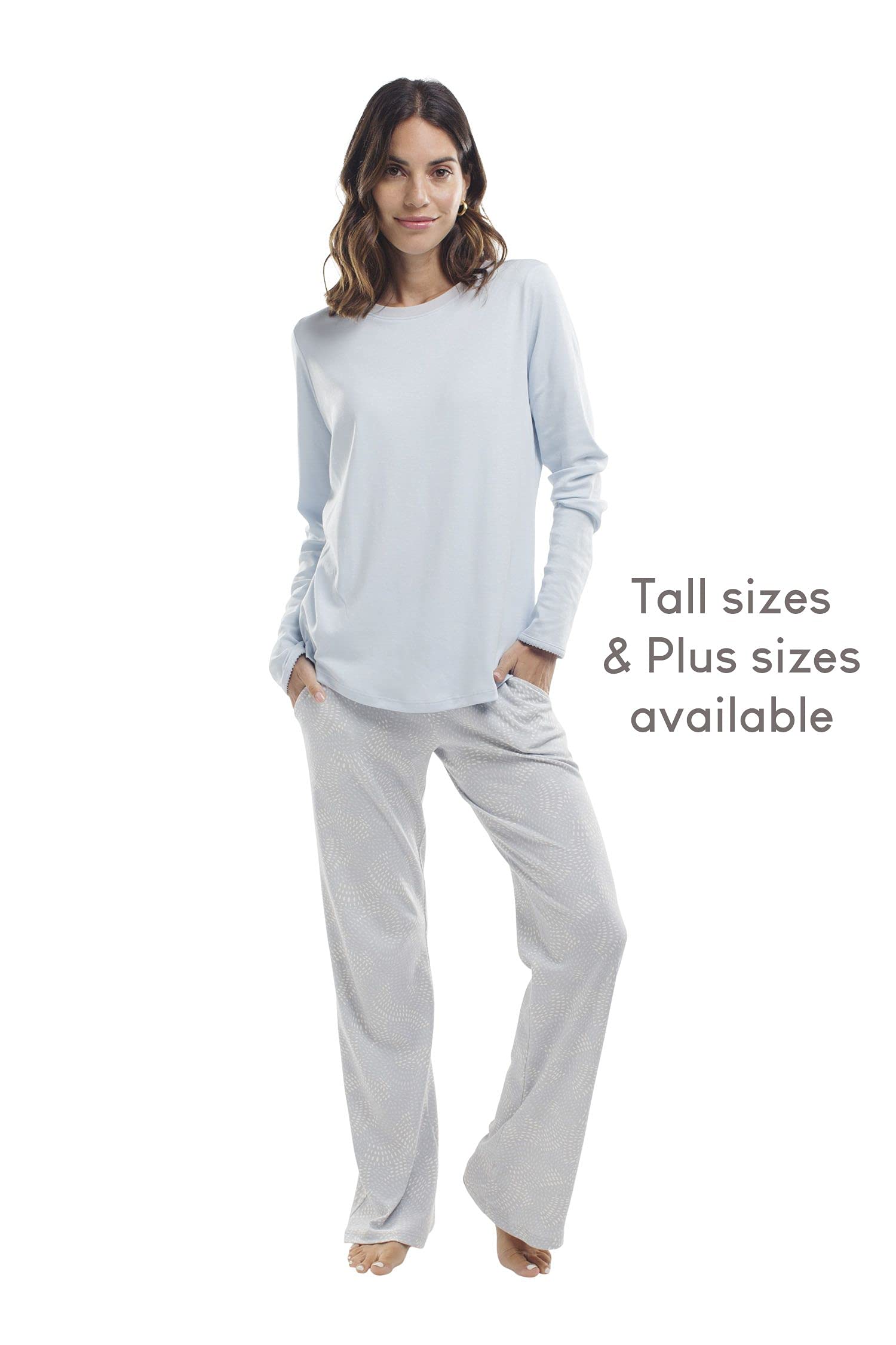 Premium Soft Pima Cotton Women's Pajama Set - Breathable Lounge Sleepwear for Night & Weekend Relaxation - Perfect for Home, Travel & Gift Giving