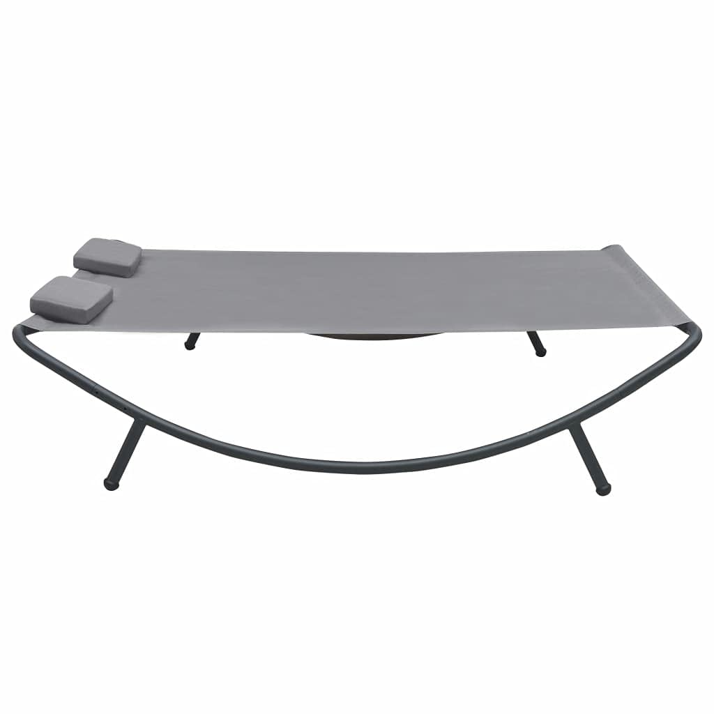 Premium Outdoor Lounge Bed - Durable Fabric in Anthracite for Lawn, Courtyard, Beach & Sunbathing | Perfect for Relaxing, Lounging & Outdoor Comfort