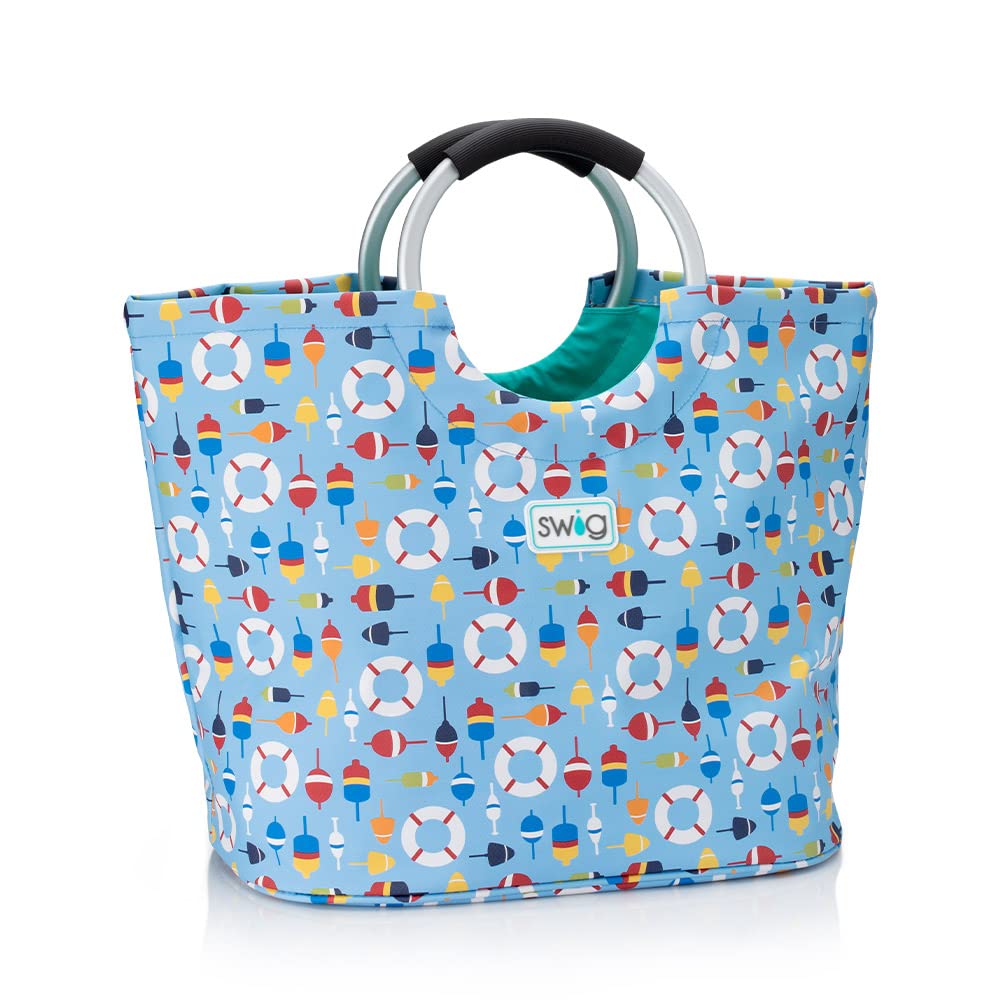 Swig Life Loopi Tote Bag - Large Lightweight Waterproof Beach Bag & Utility Tote for Women | Perfect for Pool, Gym, Shopping & Travel Accessories