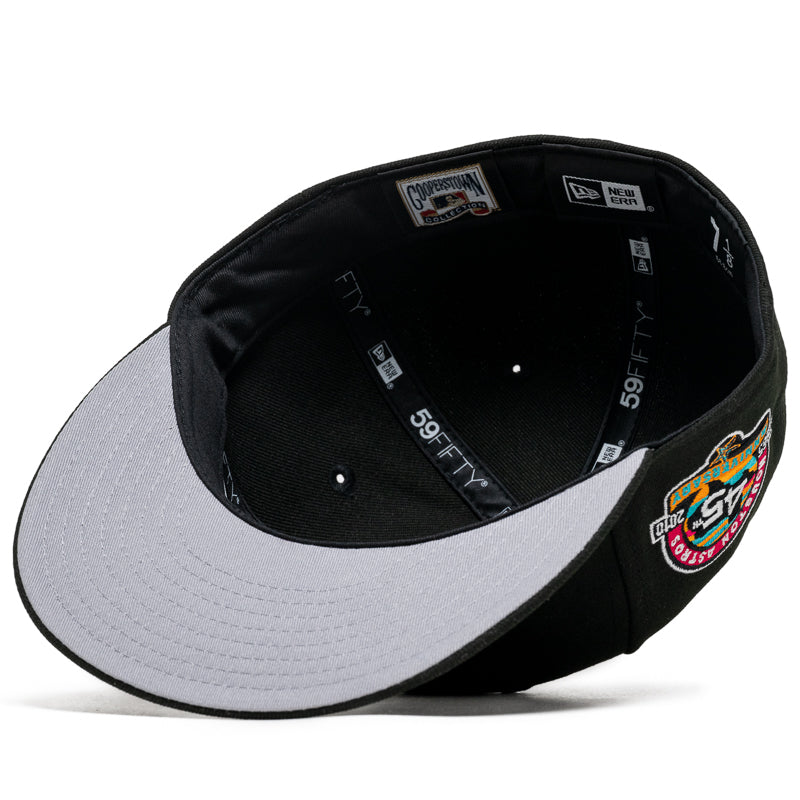 New Era x Politics Houston Astros 59FIFTY Fitted Cap - Official MLB Black Snapback Hat for Baseball Fans & Streetwear Style