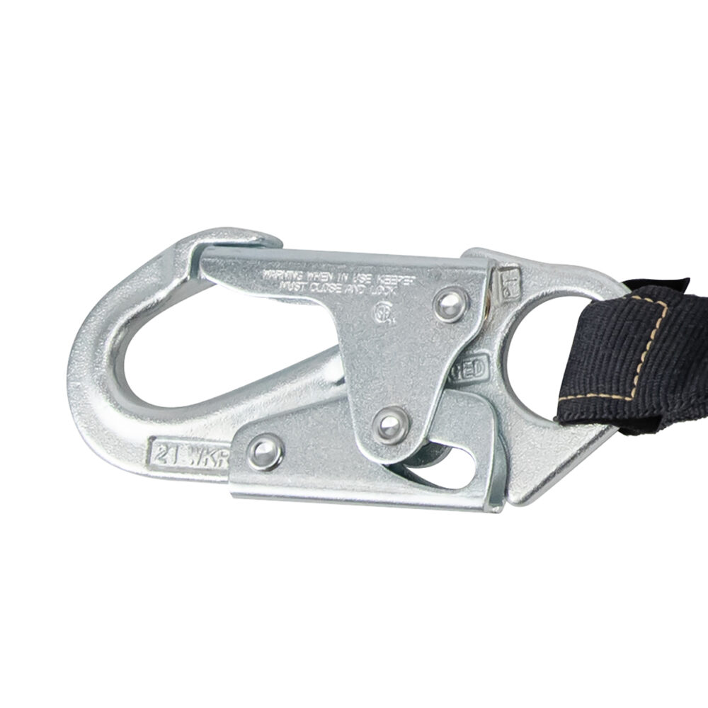 Arc Flash 6' Internal Energy Absorbing Safety Lanyard - Aramid Fiber Construction with Snap Hook - Perfect for Electrical Work & Fall Protection