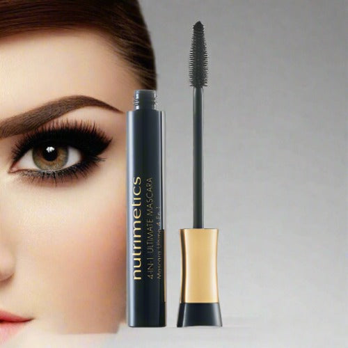Professional 4-in-1 Ultimate Mascara - Lengthening, Volumizing, Curling & Waterproof (New Packaging) | Perfect for Day & Night Makeup Looks
