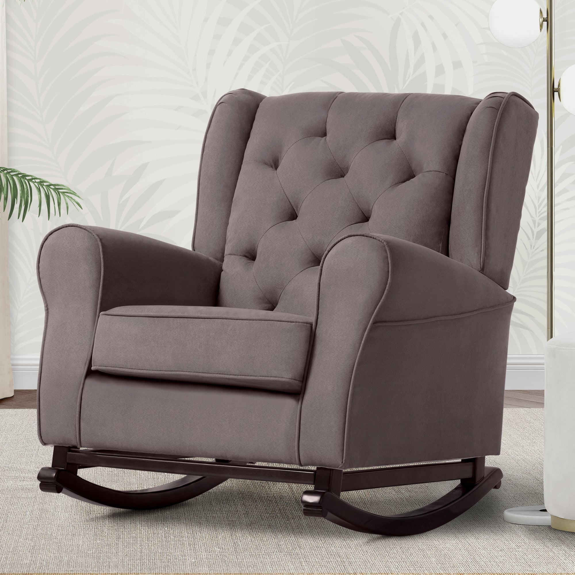 Emma Nursery Rocking Chair - Comfortable Baby Rocker for Nursing & Feeding - Perfect for Nursery, Bedroom & Breastfeeding Moms