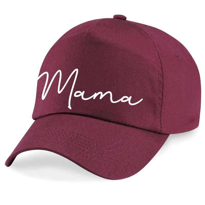 Basics Mama Script Cap (MRK X) - Stylish Baseball Hat for Women - Perfect for Casual Outfits, Sports & Outdoor Activities