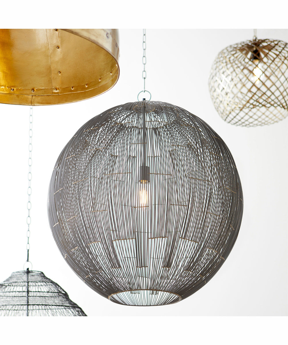 Handcrafted Brass Pendant Light Fixture - Vintage Industrial Style for Dining Room, Kitchen Island & Bar Lighting
