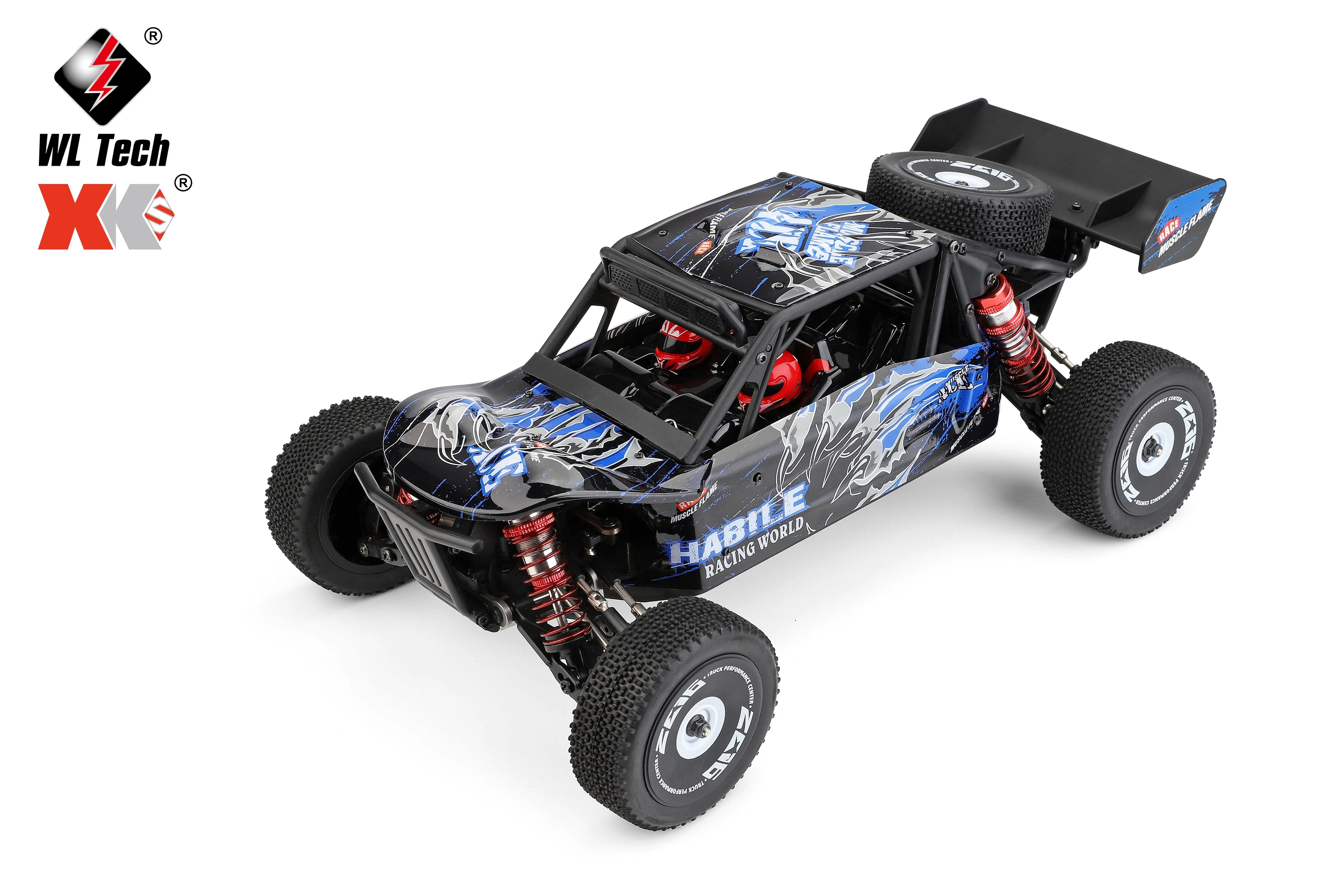 WLtoys 124018 1/12 Scale 2.4Ghz 4WD RC Car - 60km/h High Speed Off-Road Metal Chassis Remote Control Truck for Kids & Adults - Perfect for Outdoor Racing, Backyard Driving and Off-Road Adventures