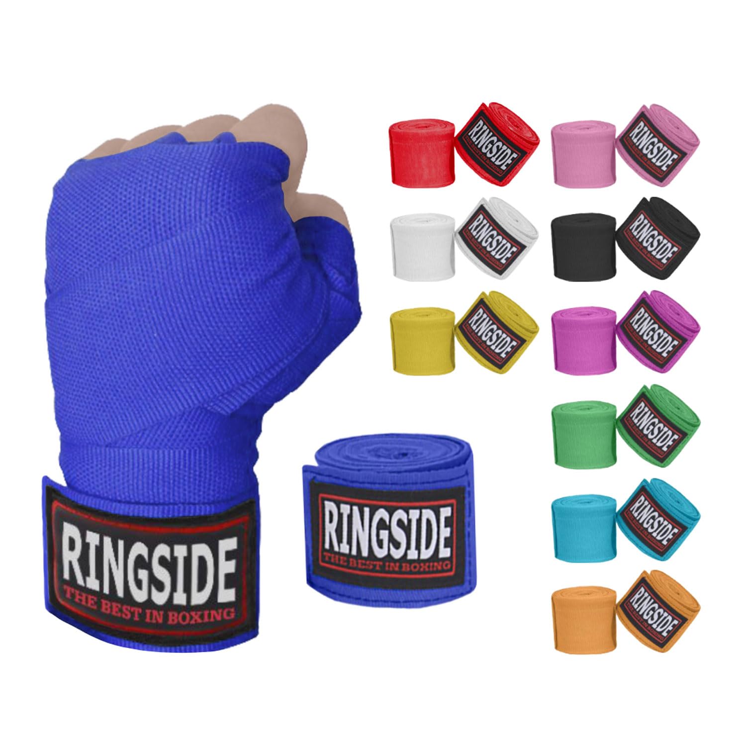 Ringside Mexican Style Boxing Hand Wraps (Pair) - Premium Hand Protection for Boxing, MMA & Training - Ideal for Fighters, Gym Workouts & Martial Arts
