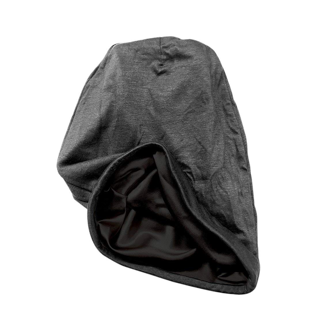 ADAMA Satin Lined Jersey Beanie for Women & Men - Soft Winter Hat with Silk Lining - Warm Unisex Skull Cap for Cold Weather - Perfect for Outdoor Activities, Running, and Daily Wear