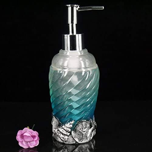 Sea Star & Shell Bathroom Decor Set - Vanity Organizer with Makeup Brush Holder, Tumblers, Toothbrush Holder, Soap Dish & Dispenser | Coastal Themed Bath Accessories | Perfect for Beach House, Spa Bathroom or Gift