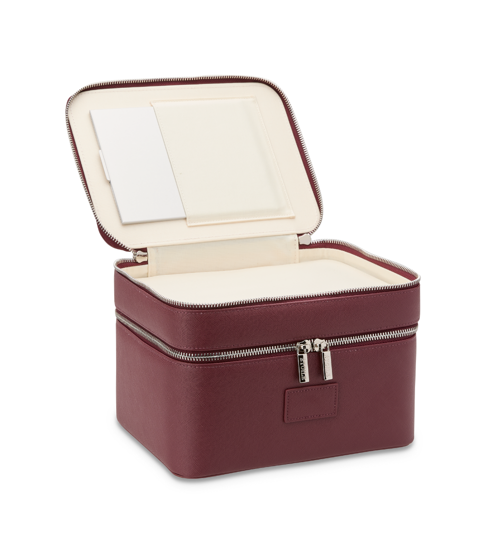 Duo Vanity Case - Travel Makeup Organizer with Mirror, Perfect for Women's Cosmetic Storage & On-the-Go Beauty Essentials | Ideal for Home, Office & Vacation Use