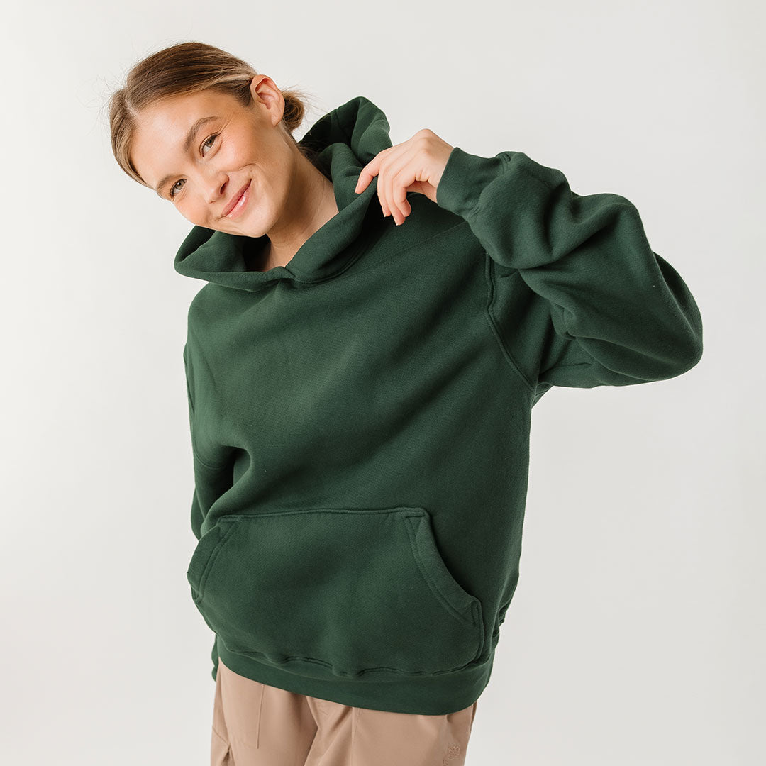 Arrive Hoodie for Men & Women - Soft & Comfortable Pine Green Pullover Sweatshirt | Perfect for Casual Wear, Outdoor Activities & Lounge
