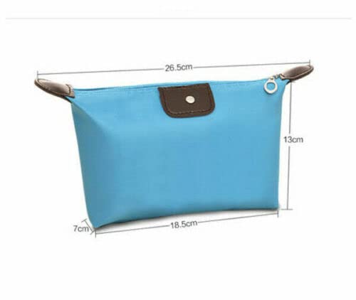 TASMAI Small Waterproof Cosmetic Makeup Bag Set of 2 - Travel Organizer Pouch for Toiletries & Beauty Essentials | Perfect for Vacation, Gym, and Daily Use