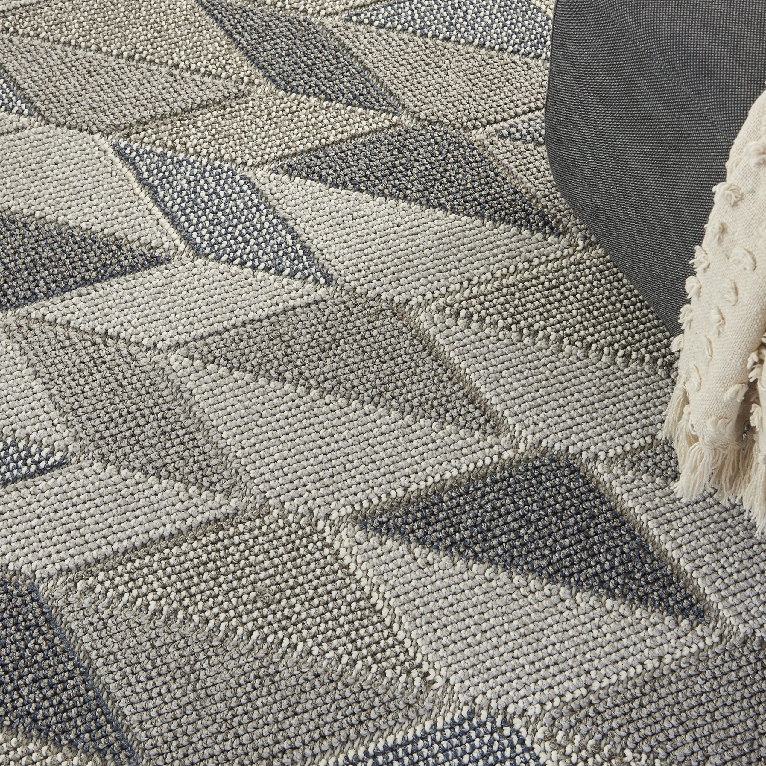 Nourison Elwood Grey/Charcoal 5'3
