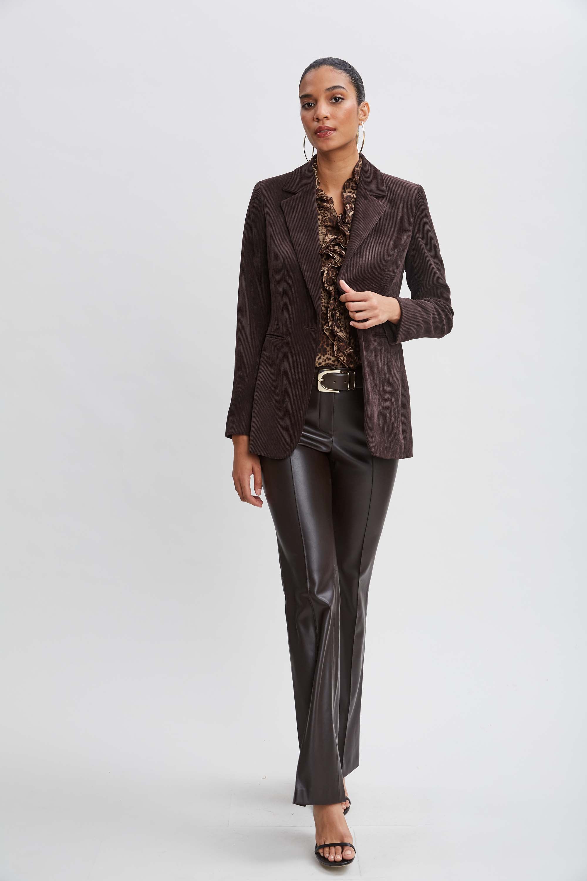Crinkle Chiffon Safari Blouson Shirt for Women - Stylish Long Sleeve Tops for Casual Outings & Travel Adventures