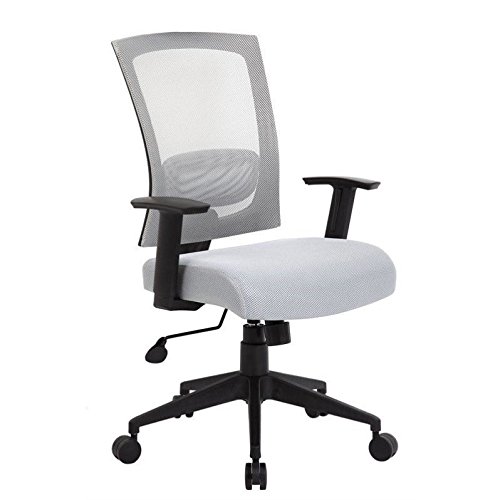 Scranton & Co Modern Mesh Back Ergonomic Office Chair - Adjustable Height, Lumbar Support, Gray - Perfect for Home Office, Gaming & Workspace Comfort