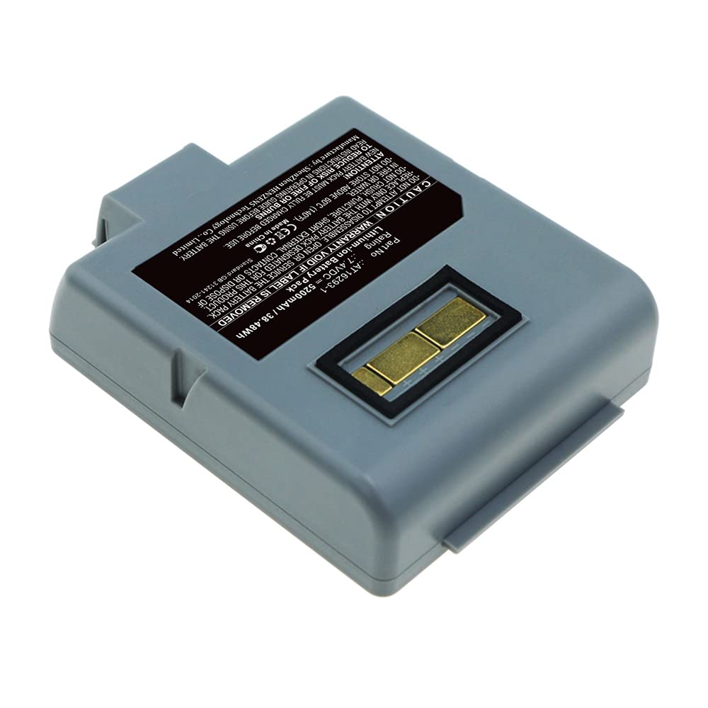 Synergy Digital High Capacity 5200mAh Li-ion Battery for Zebra AT16293-1 Printer - 7.4V Replacement Battery for Warehouse, Retail & Logistics Barcode Printing