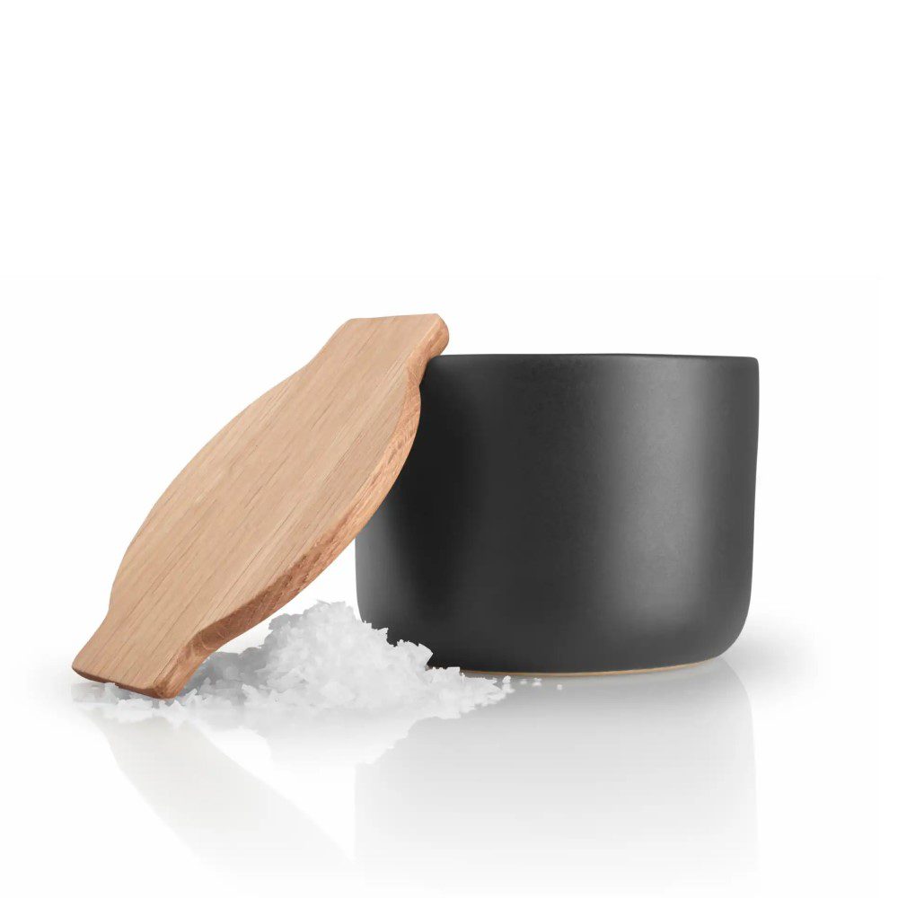 EVA SOLO Nordic Kitchen Salt Cellar with Lid - Airtight Ceramic Salt Keeper for Cooking & Dining - Perfect for Countertop, Kitchen, and Restaurant Use