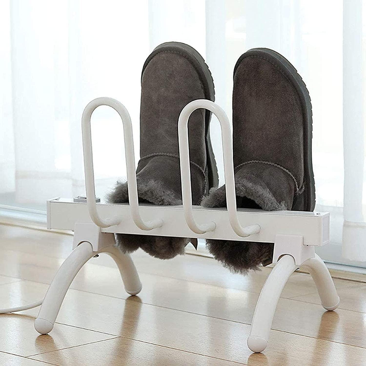 Electric Shoe Dryer Machine with Intelligent Thermostat - Fast Drying for Kids & Adults - Perfect for Balcony, Porch, Gym Locker & Travel - Shoe Deodorizer & Drying Rack for Wet Shoes & Boots