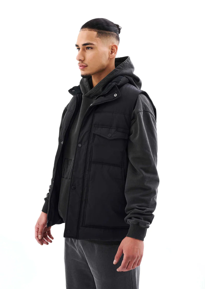 Black Cutback Vest for Men & Women - Stylish Layering Piece for Outdoor Adventures & Casual Wear