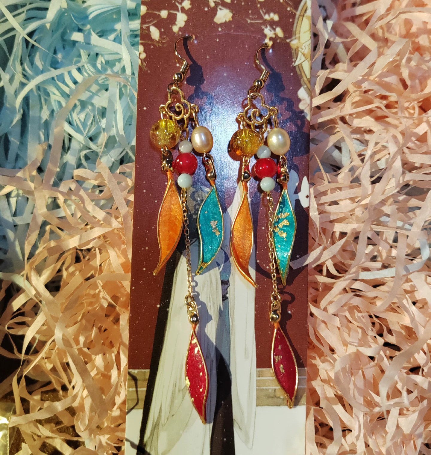 Exotic Handmade Silk Earrings for Women - Elegant Ronghua Floral Design Jewelry | Perfect for Weddings, Parties & Special Occasions