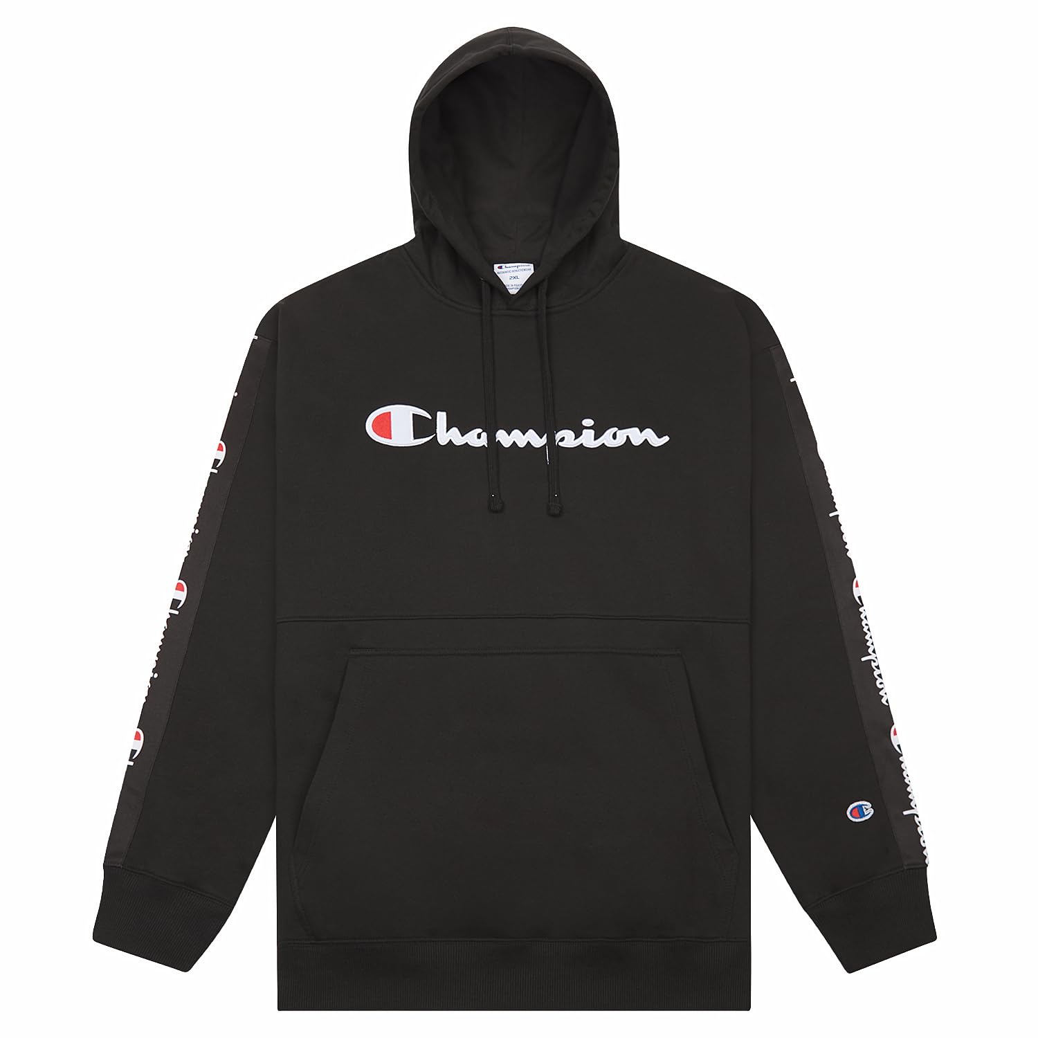 Champion Hoodies for Men – Big and Tall Fleece Pullover with Graphic Print | Warm & Comfortable Winter Hooded Sweatshirt for Casual Wear, Gym, and Outdoor Activities