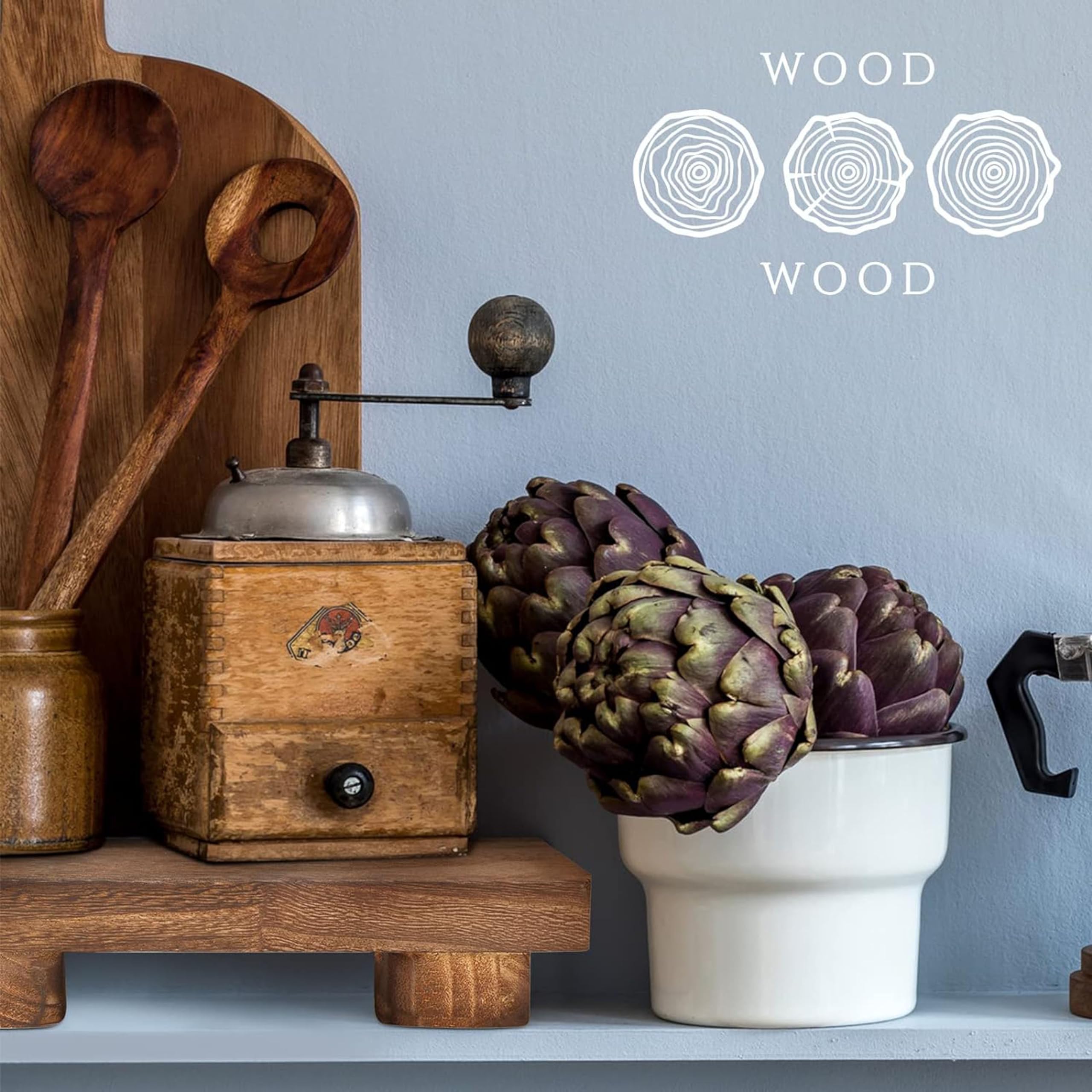 Hamdan Wood Pedestal Riser Tray - Soap Dispenser Stand for Kitchen Sink Counter, Wooden Holder for Bottles, Plants, Makeup, Tissues & Candles - Guest Towels Vanity Plate - Brown - Perfect for Bathroom, Kitchen & Home Decor