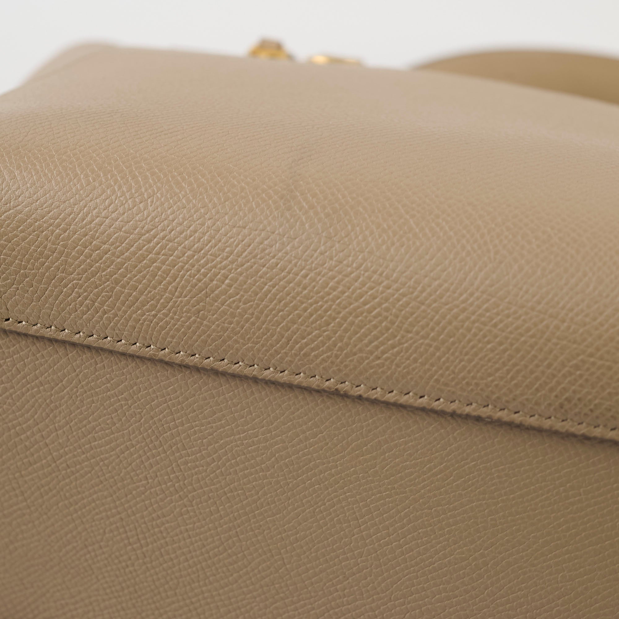 Celine Nano Grained Calfskin Belt Bag in Taupe - Stylish Crossbody Purse for Women, Perfect for Everyday Use, Travel & Fashion Outfits