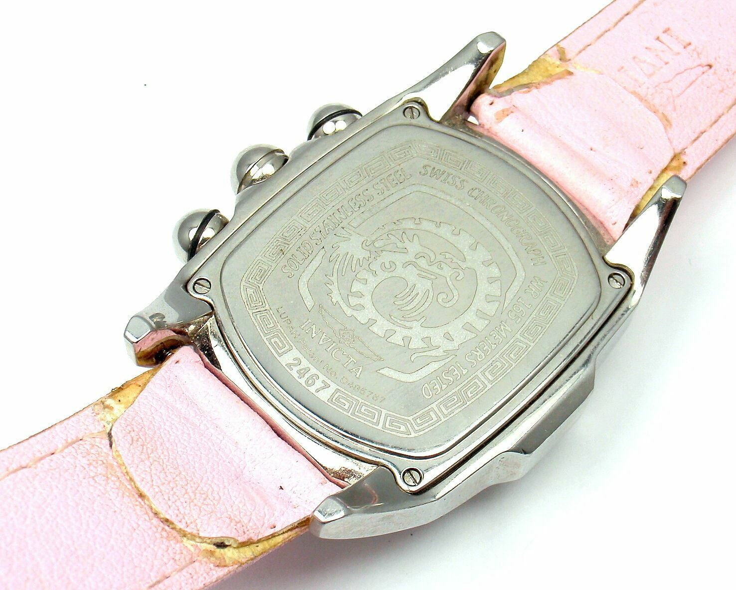 Invicta 2467 Men's Watch - Large Dragon Lupah Design, Pink Mother of Pearl Dial, Quartz Movement | Perfect for Formal Events & Luxury Gift Giving