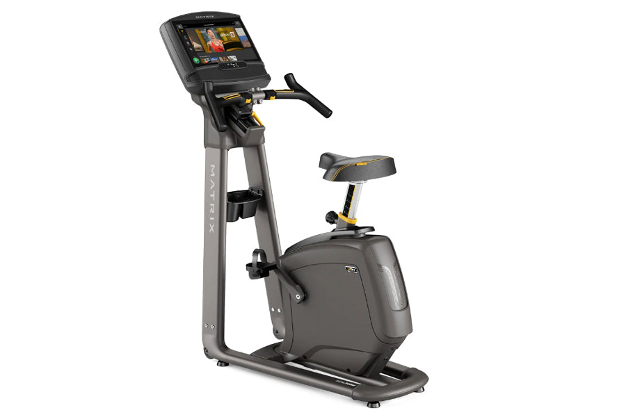 Matrix U30 Upright Exercise Bike for Home Gym - Indoor Cycling Bike with LCD Monitor & Adjustable Resistance - Perfect for Cardio Workouts & Weight Loss