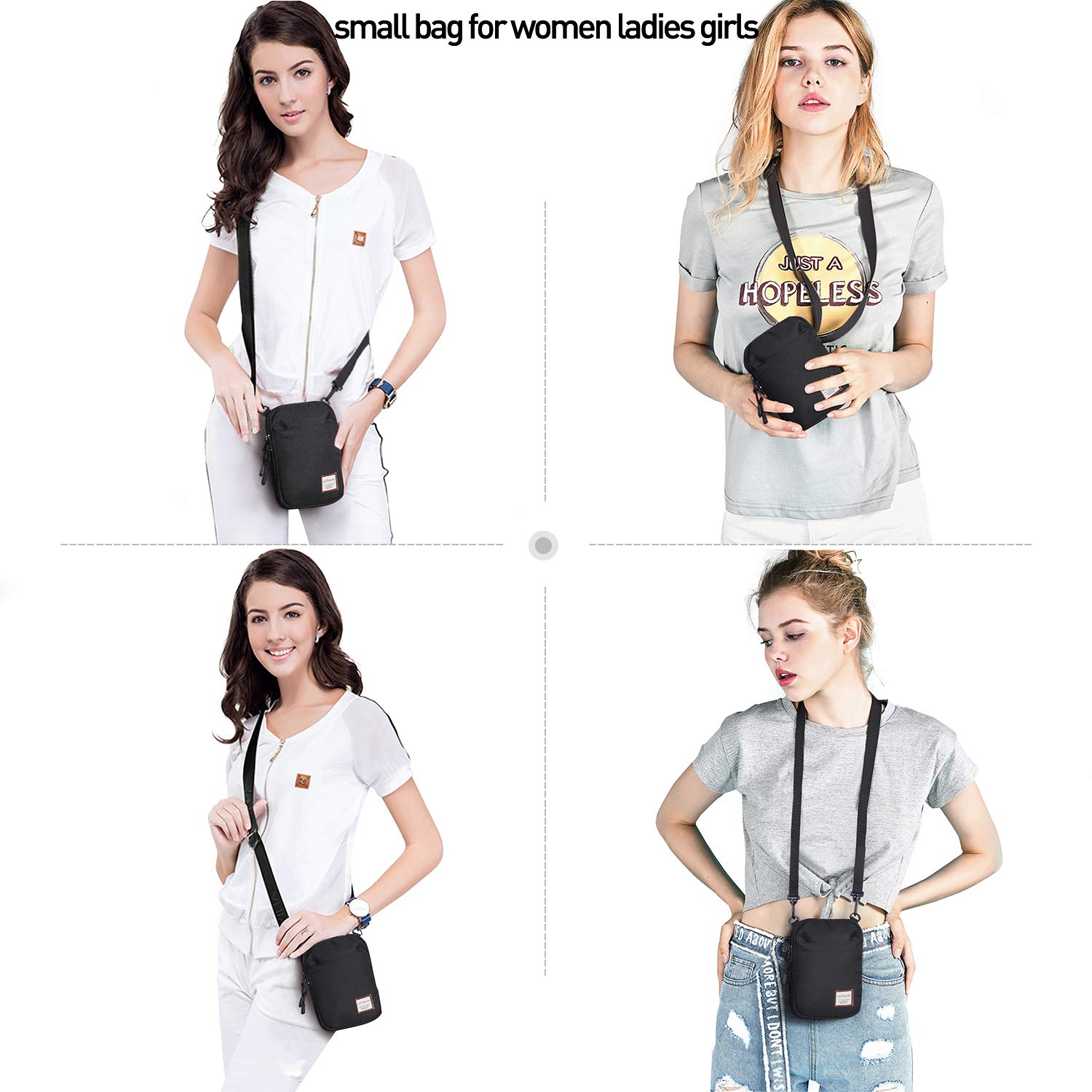 SEAFEW Mini Crossbody Bag for Men & Women - Small Messenger Satchel Shoulder Bag - Perfect for Travel, Work & Everyday Use