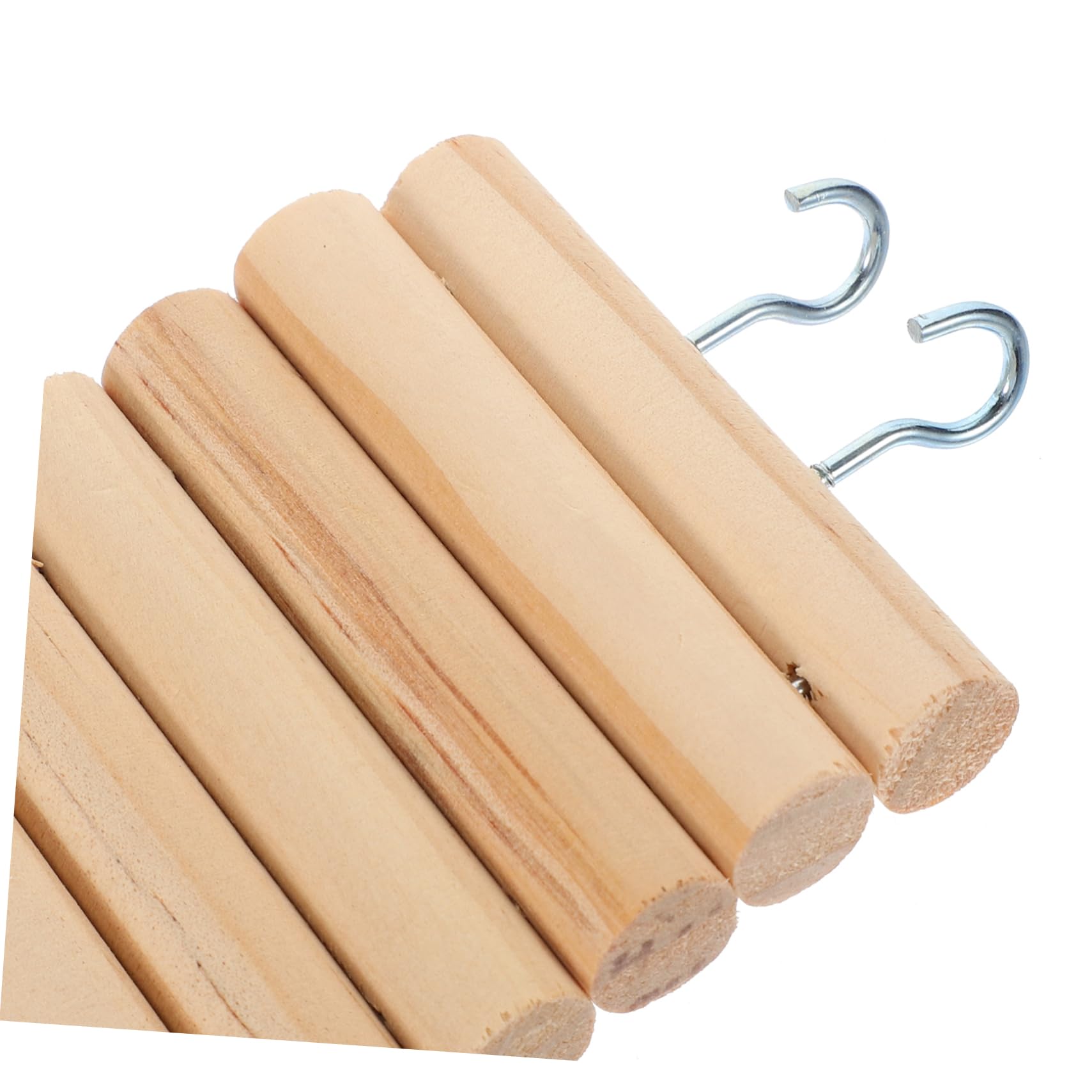 1pc Wooden Hamster Ladder Toy - Natural Wood Climbing Bridge for Small Pets, Chewable Suspension Bridge for Hamsters & Birds - Perfect for Cage Climbing & Playtime Activities