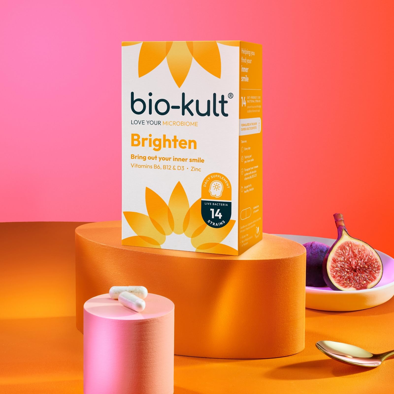 Bio Kult Brighten Daily Supplement - 60 Capsules for Skin Radiance & Glow | Supports Healthy Complexion & Antioxidant Defense | Perfect for Daily Beauty Routine & Wellness Regimen